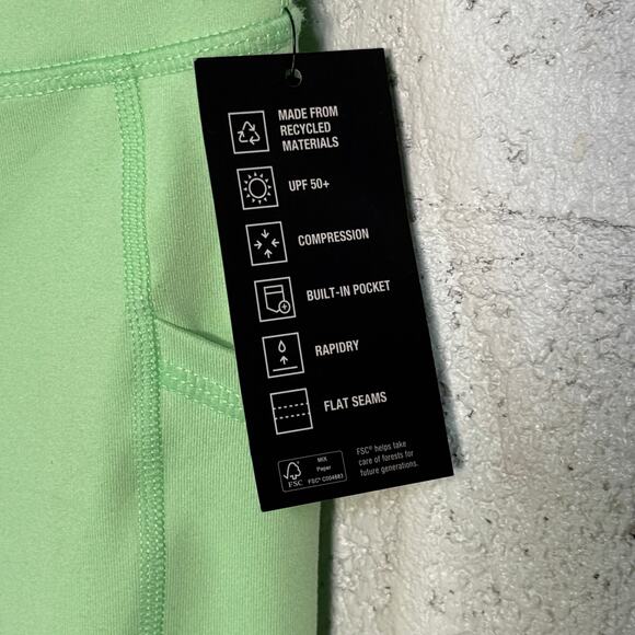 Ideology Women's 7/8 side pocket legging, green ash Medium - Picture 4 of 6